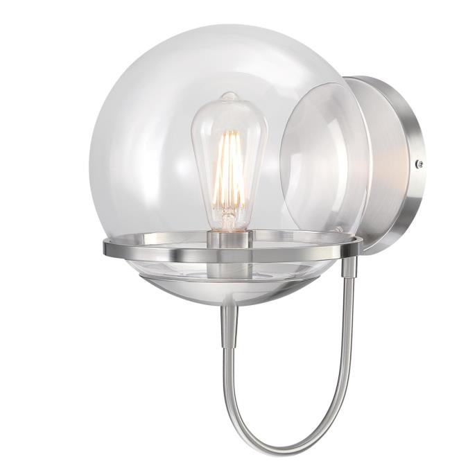 Westinghouse Lighting 6119200 Marla brushed nickel wall light