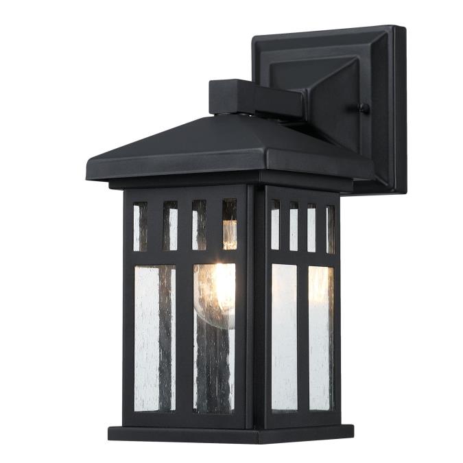 Westinghouse Lighting 6120800 Burnham textured black outdoor wall light