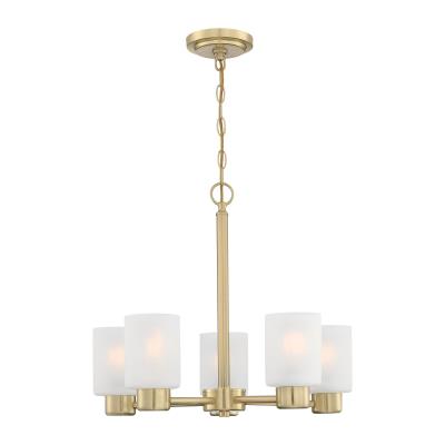 Westinghouse Lighting 6127000 Sylvestre 5 Light Champagne Brass Chandelier