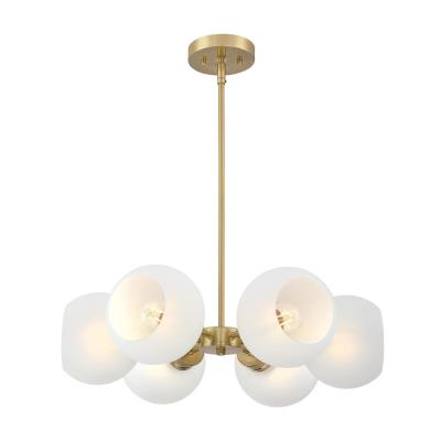Westinghouse Lighting 6128100 Dorney 6 light chandelier in champagne brass