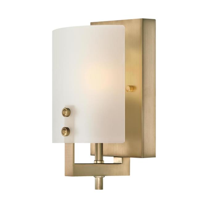 Westinghouse Lighting 6128300 Enzo James 1 light brushed brass wall light