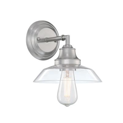 Westinghouse Lighting 6129100 Iron Hill brushed nickel wall light