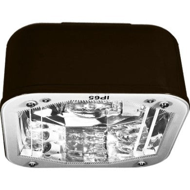 Dabmar Lighting DW8850-L20-30K-BZ Medium Square Ceiling Fixture, Base G24, Wattage 20W, Voltage 120V, Color Temperature 30K, Bronze