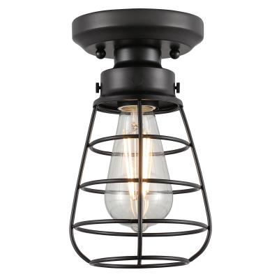Westinghouse Lighting 6130700 Bandera 1 Light 5.25 inch Matte Black Semi-Flush Mount Ceiling Light