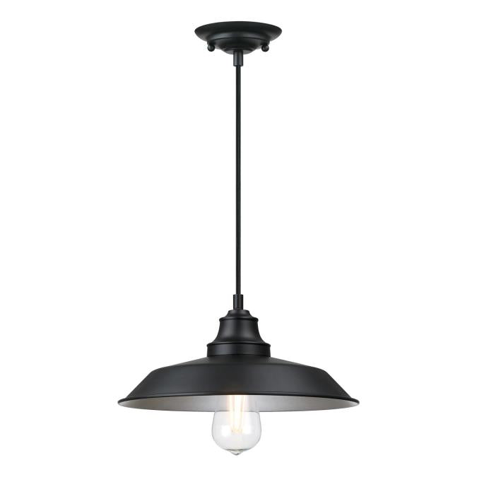 Westinghouse Lighting 6132300 Iron Hill matte black pendant ceiling light