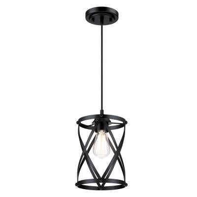 Westinghouse Lighting 6132500 Isadora 1 light matte black mini pendant