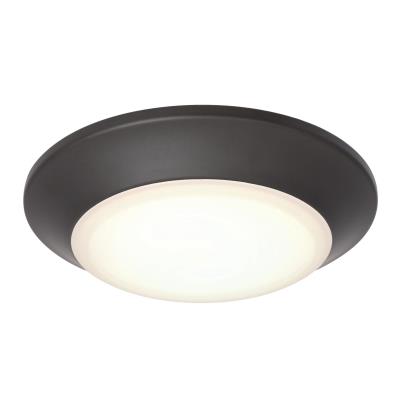 Westinghouse Lighting 6133800 Makira 6 inch black bronze LED flush mount ceiling light