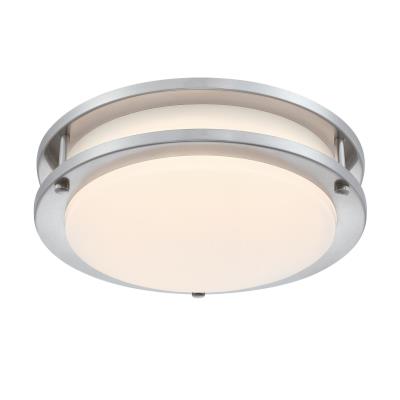 Westinghouse Lighting 6136000 Lauderdale 11 inch brushed nickel LED flush mount ceiling light