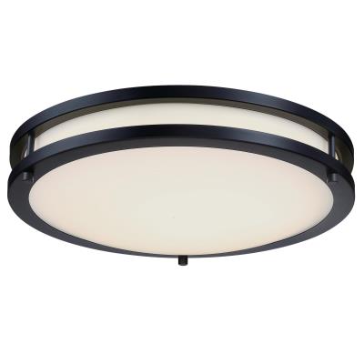 Westinghouse Lighting 6136500 Lauderdale matte black LED flush mount ceiling light