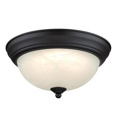 Westinghouse Lighting 6137200 Dubrow 11 inch black bronze LED flush mount ceiling light