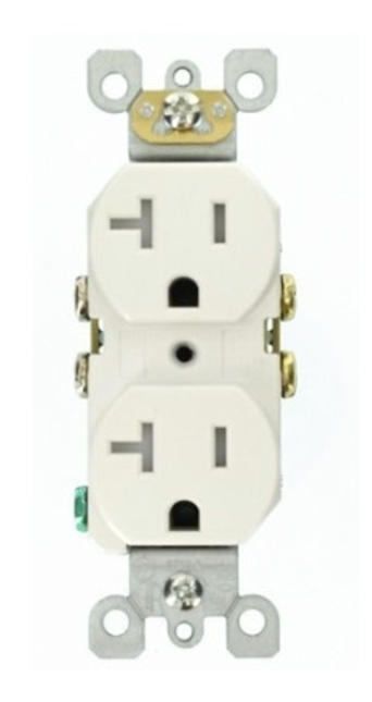 Enerlites 61500-IG-TR-I Isolated Ground Tamper-Resistant Decorator Receptacle, 5-15R, Ivory