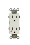 Enerlites 61500-IG-TR-W Isolated Ground Tamper-Resistant Decorator Receptacle, 5-15R, White