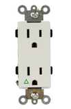 Enerlites 61500-IG-W Isolated Ground Decorator Duplex Receptacle, White