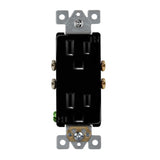 Enerlites 61501-TR-BK Residential Grade Tamper Resistant 15A Duplex Receptacle, Black