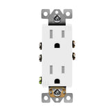 Enerlites 61501-TR-W Residential Grade Tamper Resistant 15A Duplex Receptacle, White