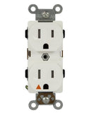 Enerlites 61510-TR-W Industrial Grade Isolated Ground Heavy Duty 15A Duplex Receptacle, 5-15R, White