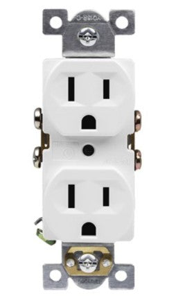 Enerlites 61540-I Commercial Grade 15A Duplex Receptacle, Ivory ...