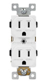 Enerlites 61540-TR-W Commercial Grade 15A Tamper-Resistant Duplex Receptacle, 5-15R, White