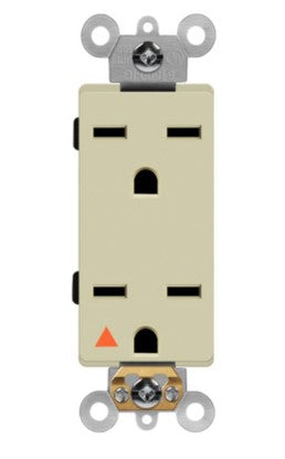 Enerlites 61550-IG-I Isolated Ground Decorator Duplex Receptacle, 6-15R, Ivory