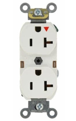 Enerlites 61550-IG-W Isolated Ground Decorator Duplex Receptacle, 6-15R, White