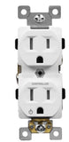 Enerlites 61570-TR-W Industrial Grade Heavy Duty 15A Tamper-Resistant Duplex Receptacle, 5-15R, White