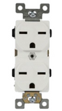 Enerlites 61571-W Industrail Grade Heavy Duty 15A Duplex Receptacle, 6-20R, White Finish