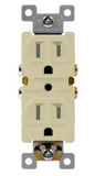 Enerlites 61580-TR-I Residential Grade 15A Tamper-Resistant Duplex Receptacle, Ivory