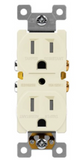 Enerlites 61580-TR-LA Residential Grade 15A Tamper-Resistant Duplex Receptacle, Light Almond