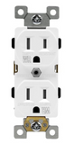 Enerlites 61580-TWR-W 15 Ampere Residential Grade Tamper & Weather-Resistant Duplex Receptacle, 5-15R, White Finish