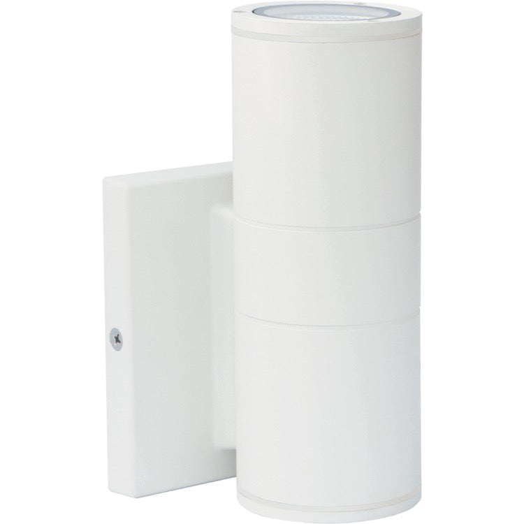 Nuvo 62-1137 LED Wall Mount Small Cylinder 1-Light Fixture - Wattage 10W - Voltage 120/277V - White Finish
