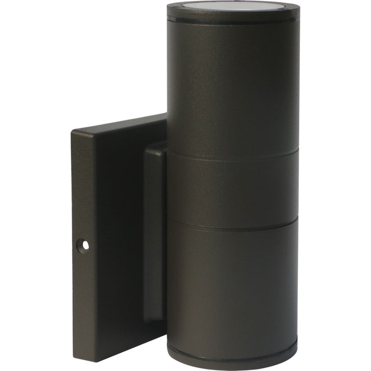 Nuvo 62-1139 LED Wall Mount Small Cylinder 1-Light Fixture - Wattage 10W - Voltage 120/277V - Bronze Finish