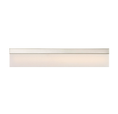 Nuvo 62-1328 Jackson - 24" LED Medium Vanity with White Acrylic - Brushed Nickel Finish