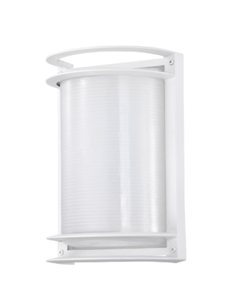 Nuvo 62-1393 LED Rectangular Bulk Head Fixture; White Finish with White Glass