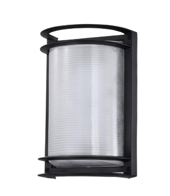 Nuvo 62-1394 LED Rectangular Bulk Head Fixture; Black Finish with White Glass