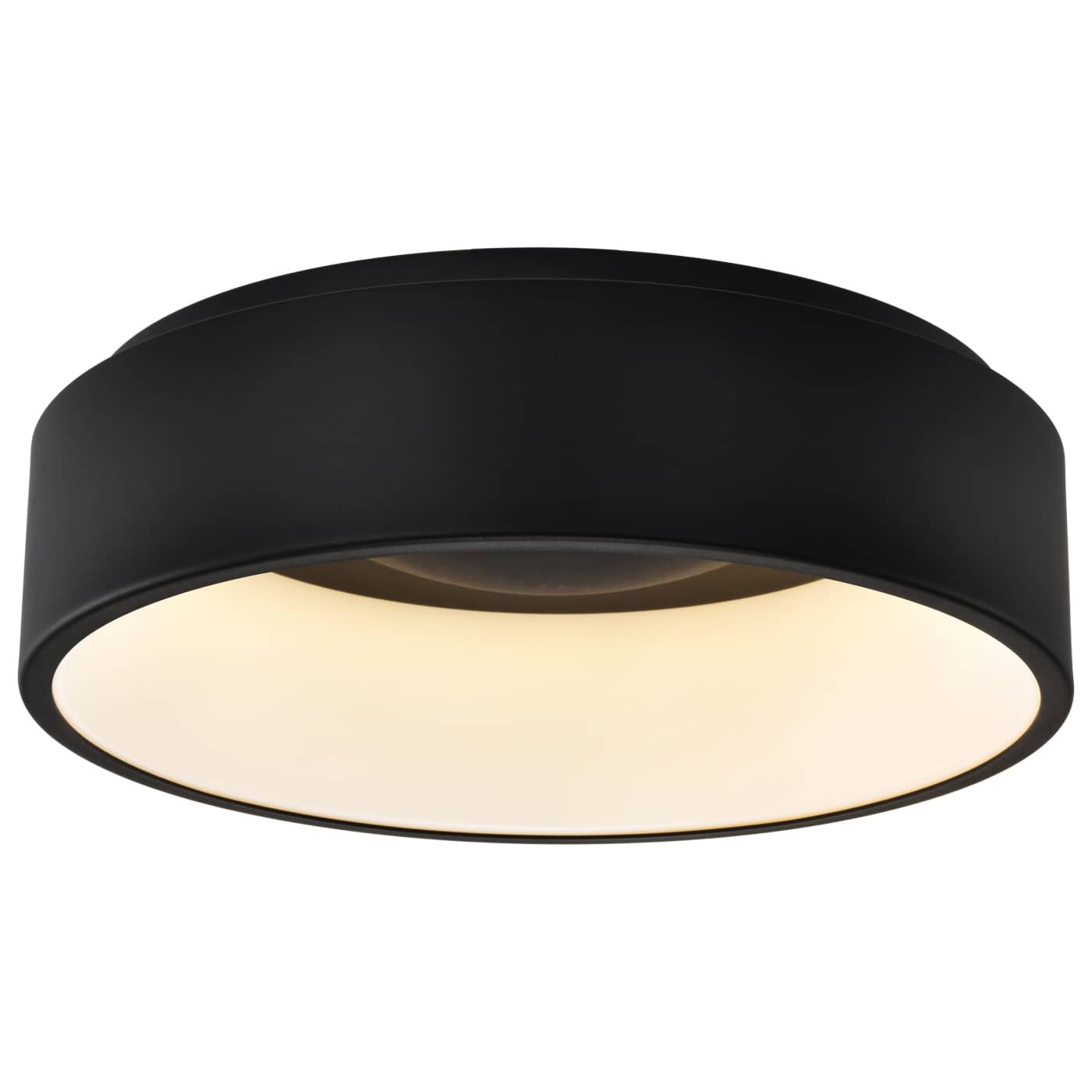 Nuvo 62-1452R1 Orbit 17.75" Indoor Flush Mount Ceiling Light - Finish: Black