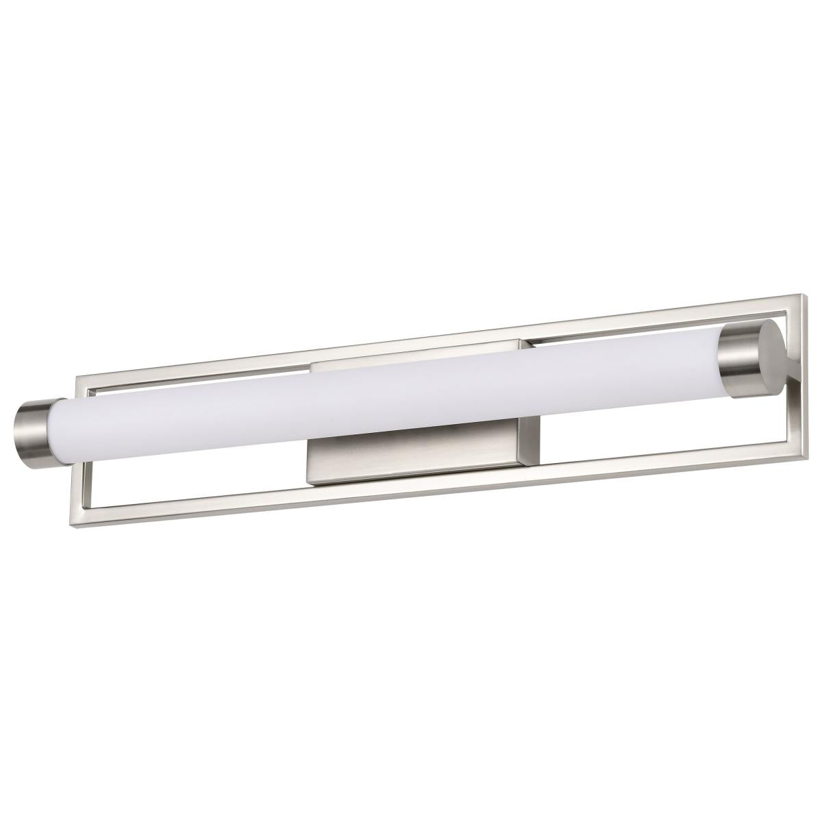 Nuvo 62-1542 Canal LED Medium Vanity, Brushed Nickel, 26W, Soft White, Dimmable
