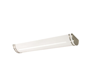 Nuvo 62-1640 Glamour LED 50 inch; Linear Flush Mount Fixture; Brushed Nickel Finish; CCT Selectable 3K/4K/5K