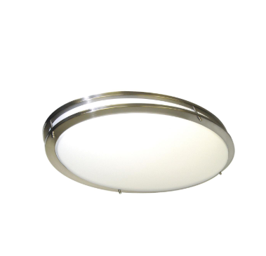 Nuvo 62-1641 Glamour LED 32 inch; Oval Flush Mount Fixture; Brushed Nickel Finish; CCT Selectable 3K/4K/5K