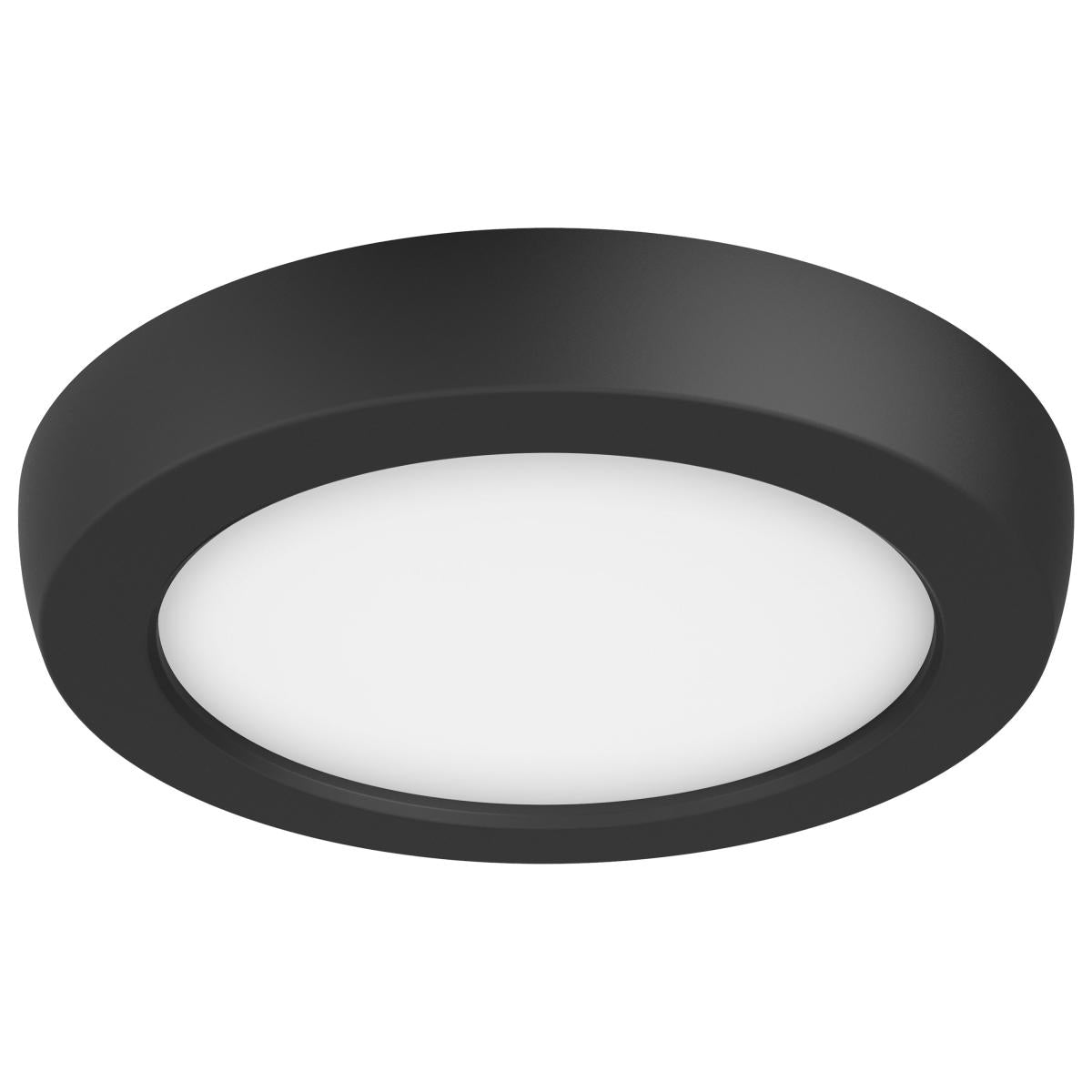 Nuvo 62-1701 Blink Pro 5" 9W LED Flush Mount, CCT Selectable (2700K-5000K), Round, Black, Wet Rated