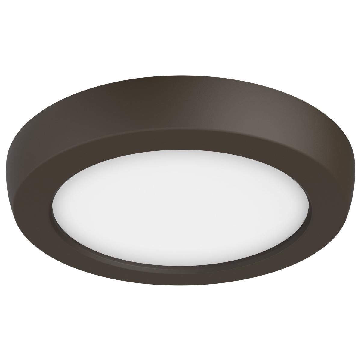 Nuvo 62-1702 Blink Pro 5" 9W LED Flush Mount, CCT Selectable (2700K-5000K), Round, Bronze, Wet Rated
