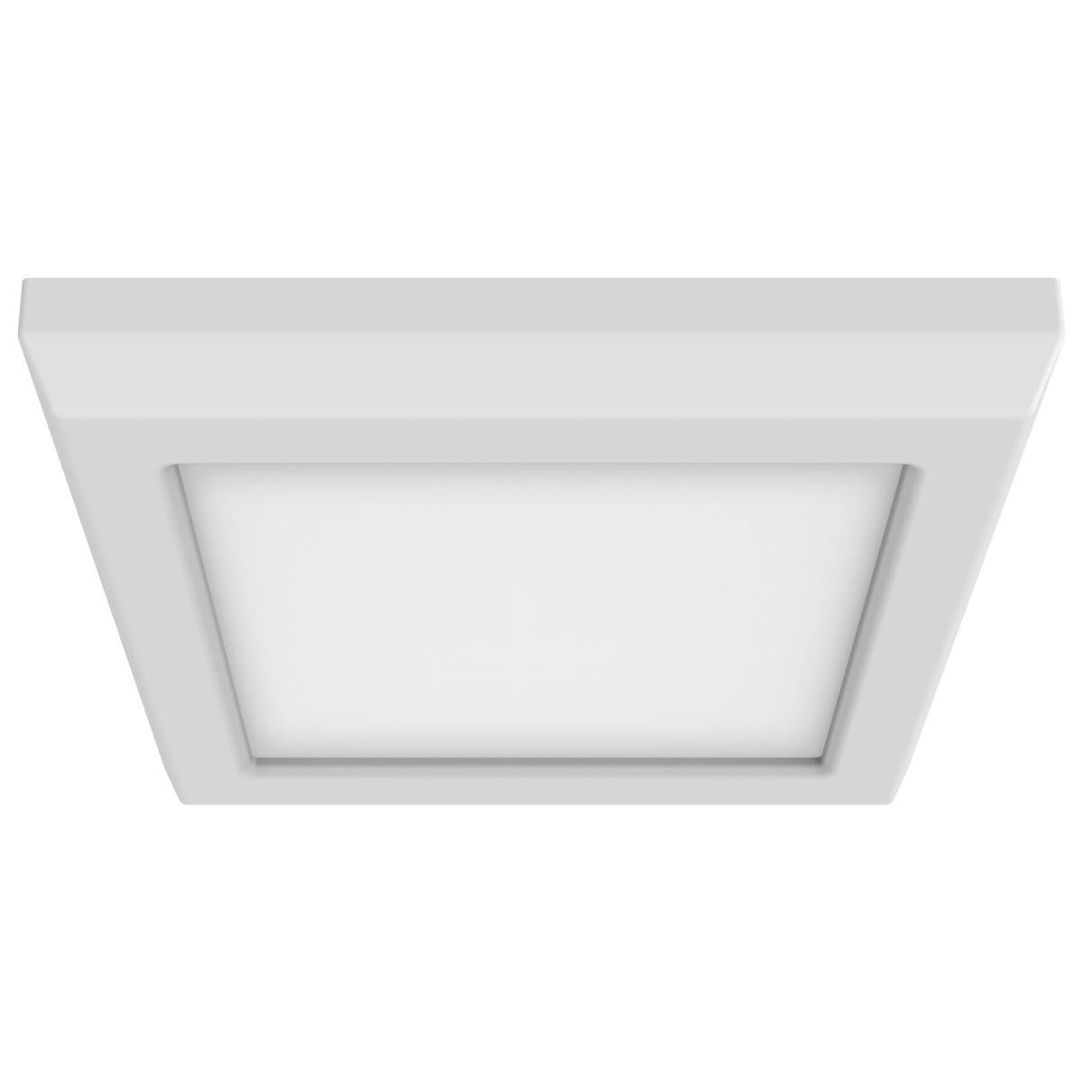 Nuvo 62-1704 Blink Pro 5" 9W LED Flush Mount, CCT Selectable (2700K-5000K), Square, White Finish, Wet Rated