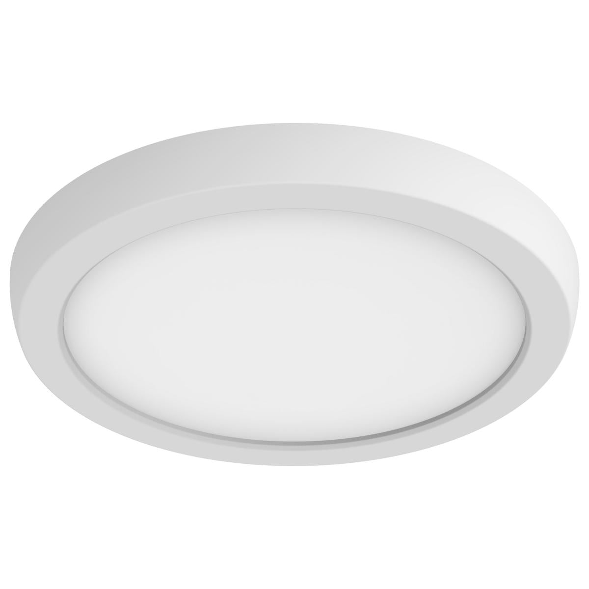 Nuvo 62-1710 Blink Pro 7" 11W LED Flush Mount, CCT Selectable (2700K-5000K), Round, White Finish, Wet Rated