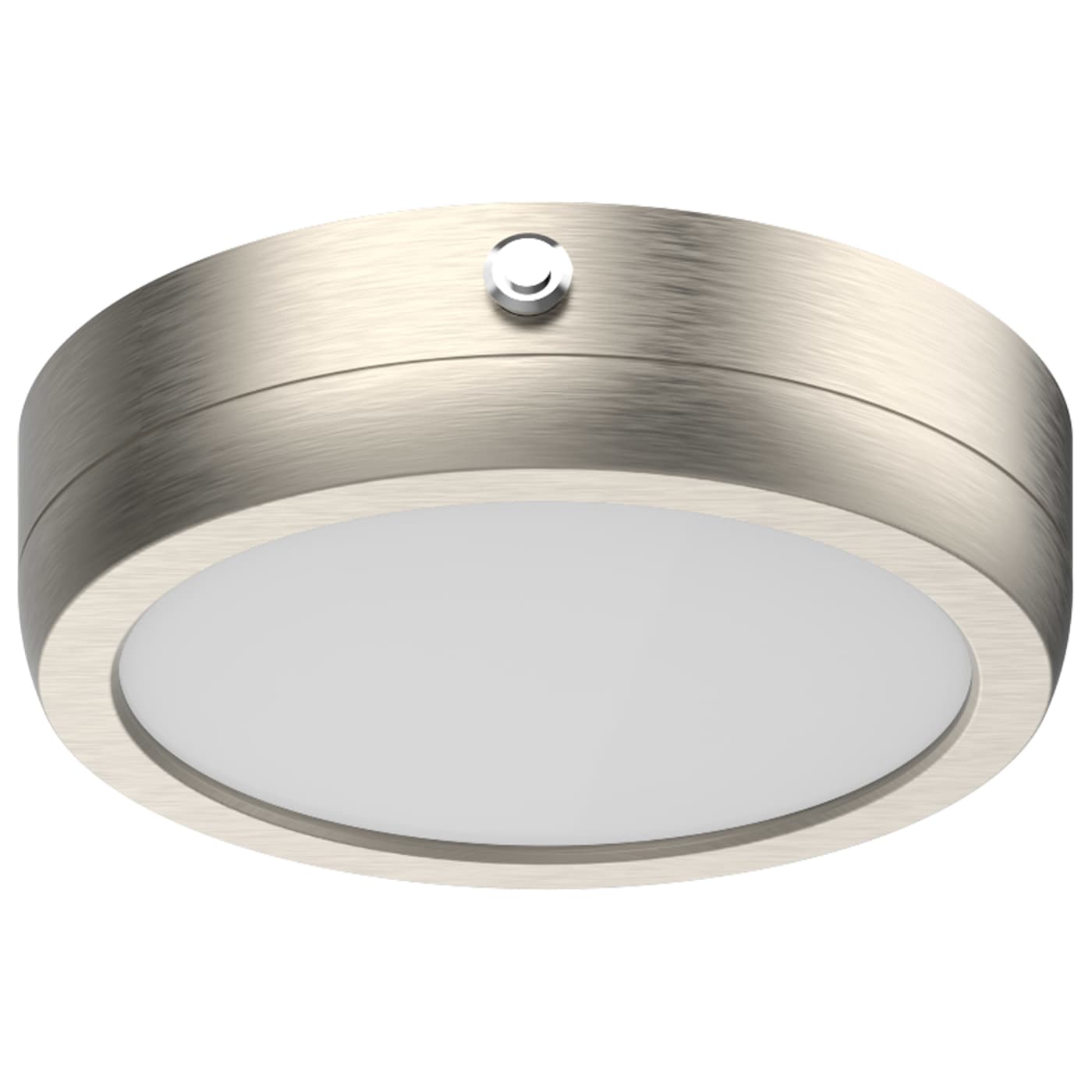 Nuvo 62-1713-EM 7 Inch Blink Pro Battery Backup - Round Shape - Finish: Brushed Nickel