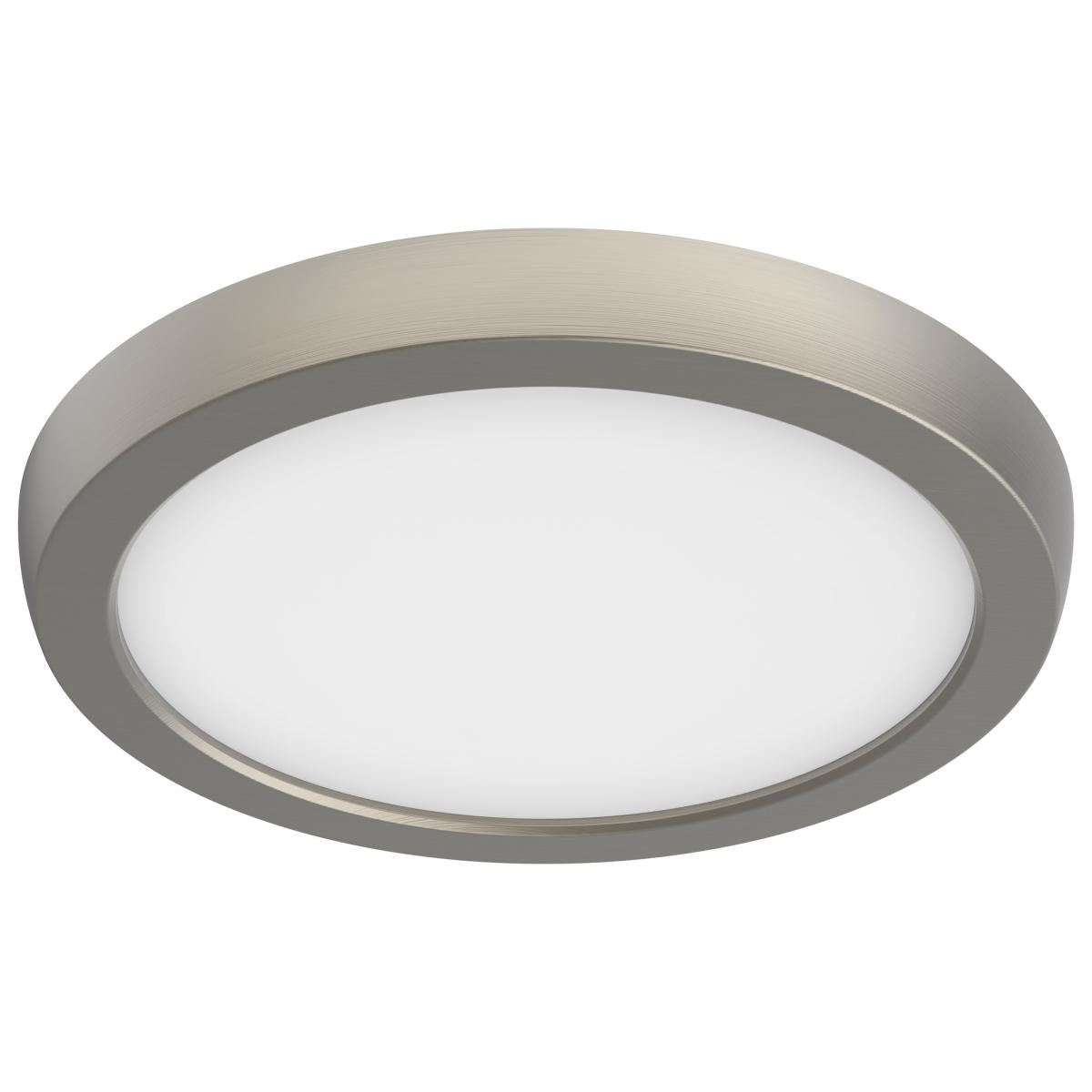 Nuvo 62-1713 Blink Pro 7" 11W LED Flush Mount, CCT Selectable (2700K-5000K), Round, Brushed Nickel Finish, Wet Rated