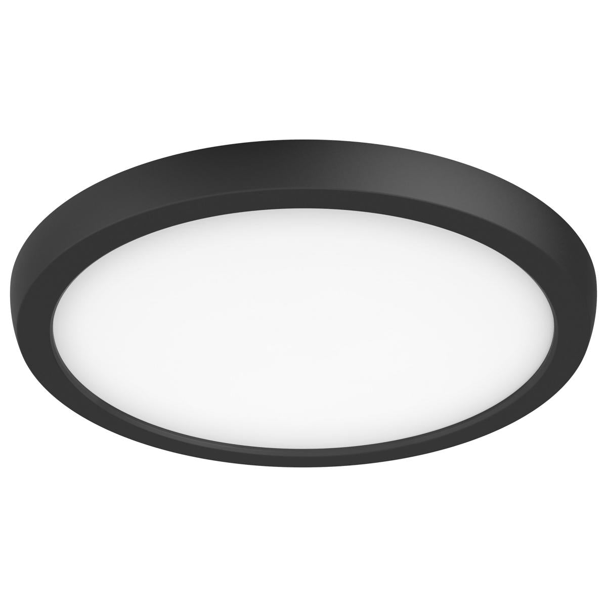 Nuvo 62-1721 Blink Pro 9" 13W LED Flush Mount, CCT Selectable (2700K-5000K), Round, Black Finish, Wet Rated