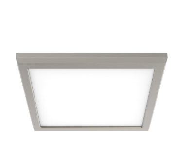 Nuvo 62-1727 Blink Pro - 13W; 9in; LED Fixture; CCT Selectable; Square Shape; Brushed Nickel Finish; 120V