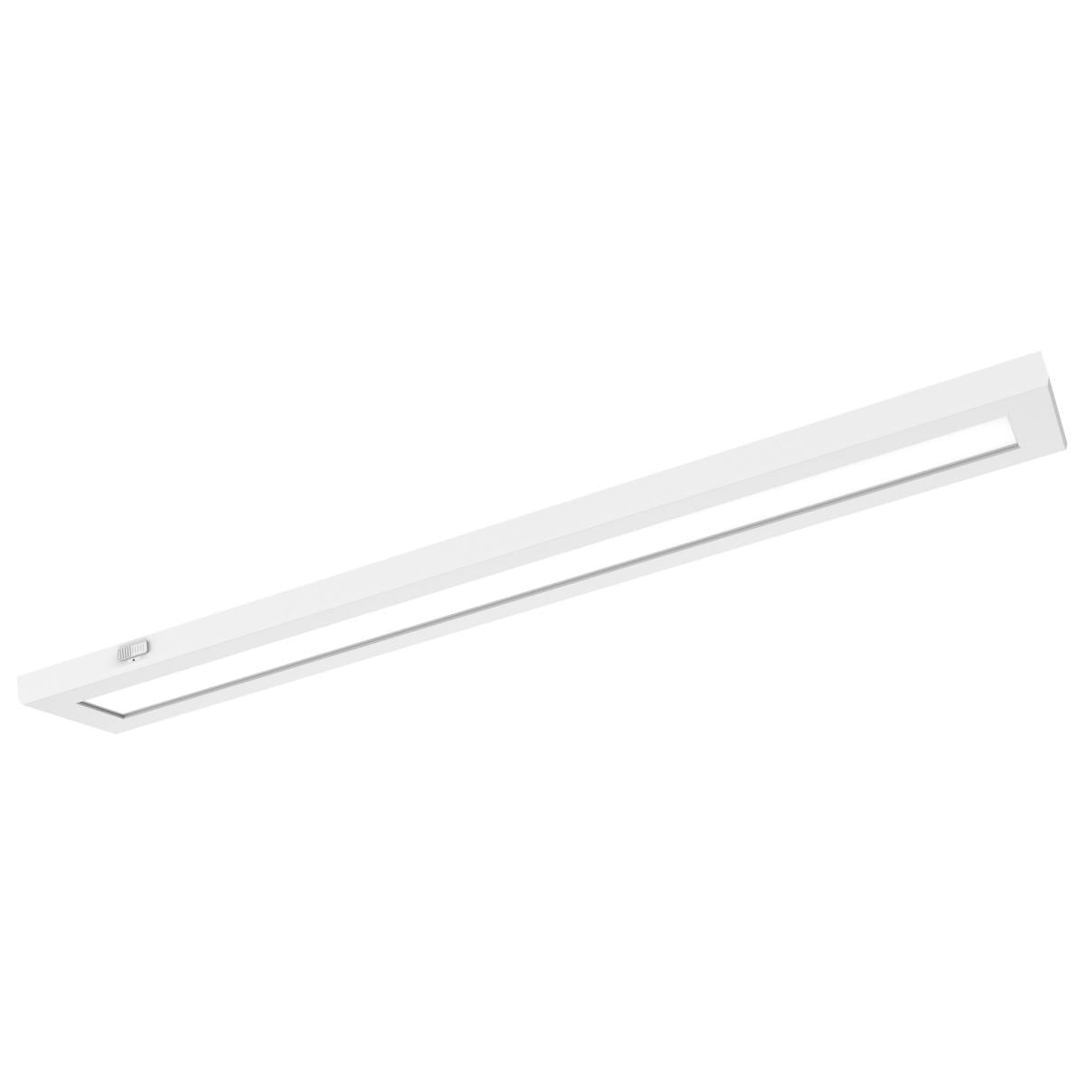 Nuvo 62-1771 Blink Pro Plus, 32 Watt, 5.5 in. x 36 in., Surface Mount LED, CCT Selectable, 90 CRI, White Finish, 120/277 Volt, Rectangular Shape