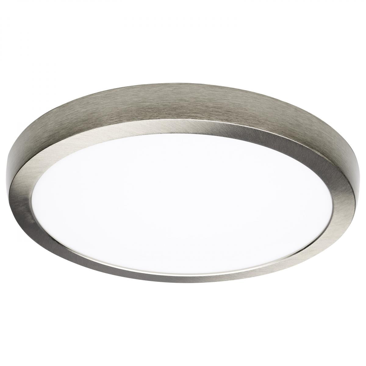 Nuvo 62-1796 BLINK Pro Plus 19.5W LED Surface Mount, 12" Round, CCT Selectable (2700K-5000K), 120/277V, 90 CRI, Dimmable, Brushed Nickel Finish