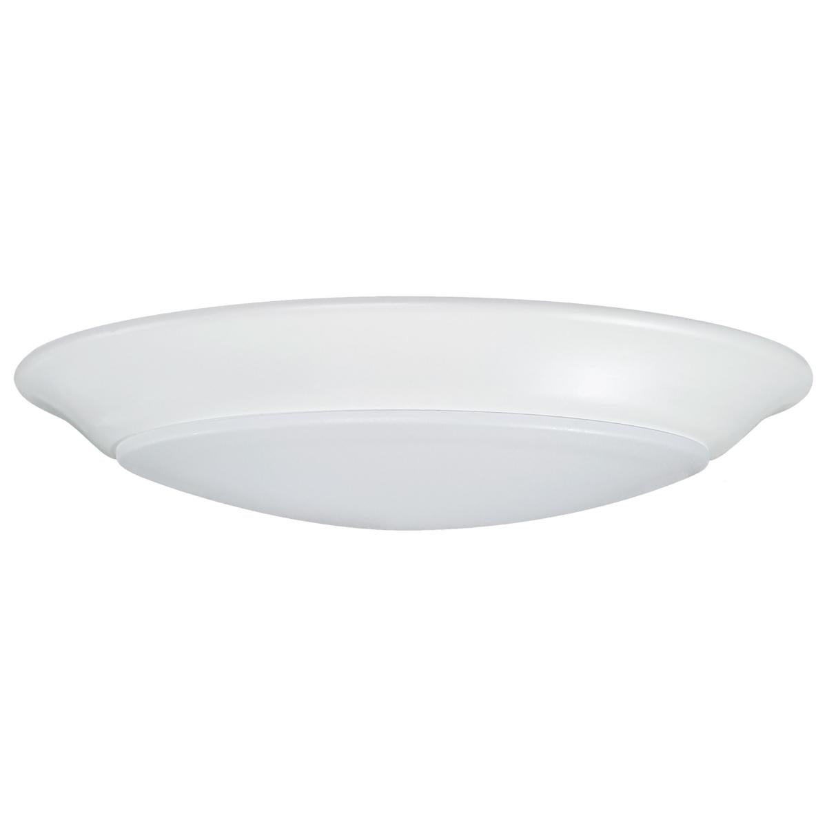 Nuvo 62-1800 7" LED Disk Light, 15W, 6 Unit Contractor Pack, 5-CCT Selectable (2700K-5000K), 930-1000 lm, Dimmable, White, Wet Rated