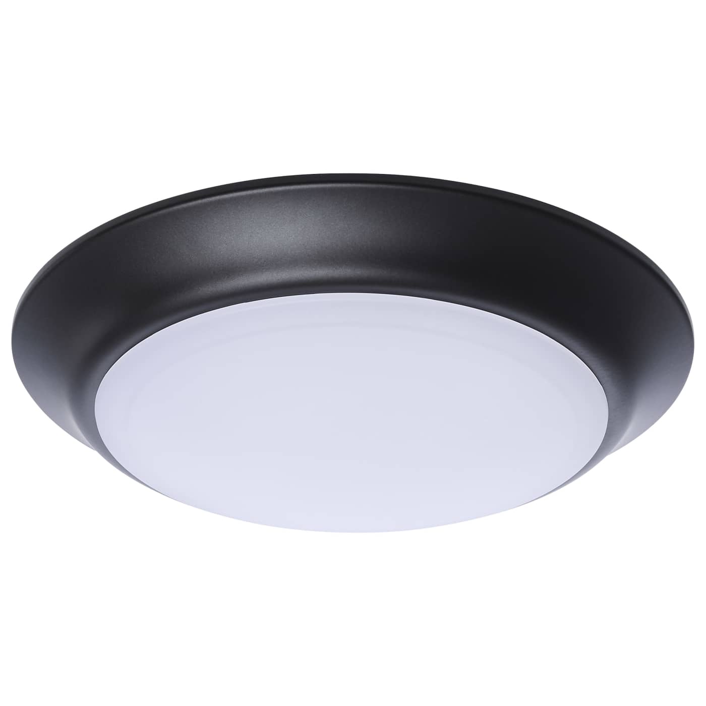 Nuvo 62-1804R1 ColorQuick 7.4" LED Disk Ceiling Light 9.5W 2700K–5000K Black Wet Rated